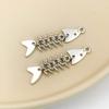RAI Llavero de espina de pescado europeo y americano Colgante para mochila Llavero personalizado creativo estilo nórdico Colgante pequeño estilo ins Simulación