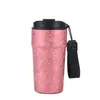 Taza Termo de Acero Inoxidable 304 Modelo Nuevo, Taza de Café Portátil para Exteriores, Alto Valor Estético, Taza de Doble Uso para Montar en Coche, Venta al por Mayor
