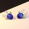 Brincos de Rena de Natal Simples Versáteis Nova Moda Transfronteiriça Europeia e Americana Brincos de Desenho Animado Personalizados Joias para Atacado