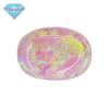 Huagang Gem Egg Em Forma De OPAL Sintético Pedra Nua Anel Face Artificial OPAL Oval Fundo Plano OP08