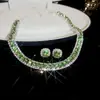 Collar Transfronterizo de Zirconia Ultrafina Forma de Gota de Agua Cadena para Clavícula de Lujo de Entrada Cadena para Clavícula Elegante Pendientes de Gama Alta Traje de Collar