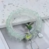 Pulseira Cristal Sereia Estilo Floresta Doce Nova Super Fada Feminina Design de Nicho Ins Versátil Estudante Melhor Amiga Pulseira DIY