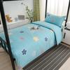 Algodão Três Peças Dormitório Estudantil Algodão Puro Seis Peças Cama Lençóis de Cama Capa de Edredom Cama Elástica Conjunto para Dormitório Compra em Grupo Atacado