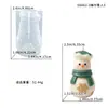 Novo molde de silicone de boneco de neve 3D para fazer cachecóis, moldes de vela de aromaterapia DIY de Natal e ornamentos de gesso artesanais
