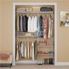 Decoração de Casa Qiao Jingling 1,55m Portas de Guarda-Roupa Estilo Aberto Closet Walk-In de Metal Materiais DIY Ecológico para Uso Doméstico