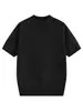 Camiseta Unisex de Punto Jacquard Texturizado Cuello Alto Medio Manga Corta Estilo Old Money Verano Diseño de Nicho Corte Ajustado Hombro Normal