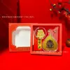 Nuevo Colgante de Oro Buda Año de Nacimiento Hoja de Bodhi Doce Guardianes del Zodiaco Oro Puro 999 Pegatina para Teléfono Souvenir Venta al por Mayor