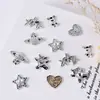 Case de Telefone Metálico Galvanizado Urso Sense Amor Diamante Estrela de Cinco Pontas Sapato com Furos Acessórios de Resina Acessórios DIY