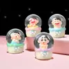 Presentes criativos bola de cristal luminosa enfeites de boneca de desenho animado brinquedos infantis presentes atacado presentes fofos de luz noturna