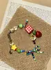 Pulsera de Color Fresco Dulce Pequeño de Dopamina Diseño de Nicho Super Linda Arcoíris Manzana con Cuentas Pulsera para Mujer Venta al por Mayor