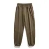 2024 nuevos pantalones deportivos de moda para hombre estilo coreano con cordón en el tobillo algodón holgados pantalones deportivos para hombre primavera pantalones casuales