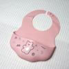 Babador de Silicone com Bolso para Arroz Bebê Impermeável Grau Alimentício Babador de Silicone para Comer Bolso de Saliva de Silicone Taxa Antibacteriana 99,9
