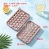 Bandeja de Hielo Grande de Silicona Transfronteriza Molde de Cubitos de Hielo de Grado Alimenticio Molde de Bola de Hielo de Desmoldeo Fácil Congelación Rápida Molde para Hacer Hielo Casero