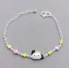 Prata Esterlina S925 Novo Pulseira Sanrio com Gotejamento de Óleo Design de Nicho Joias de Prata Fofas para Crianças Venda Direta da Fábrica Transfronteiriça