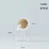 Jarra de Chá de Vidro Simples Estilo Japonês Vidro Borossilicato Jarra de Armazenamento de Grãos de Café Cortiça de Bola Jarra de Armazenamento de Grãos