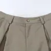 Shorts de trabajo retro estilo japonés Rumeng, básicos, plisados, de pierna ancha, para hombre, verano, holgados, rectos, casuales