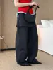 Pantalones de Moda Coreana de Nueva Colección Primavera-Verano con Diseño de Capas No Desmontable para Mujer Que Te Hacen Ver Más Alta