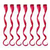 Extensões de Cabelo com Presilhas Coloridas, Tingimento Pendurado na Orelha, Permeável, Coloridas, Uma Presilha, Longas Lisas, Prontas para Envio, Perucas de Fibra Sintética de Alta Qualidade