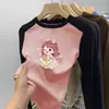 Otoño/Invierno 2026 Nueva Camiseta Térmica de Felpa para Niñas, Cuello Redondo, Mangas Raglán Largas, Capa Base, Ropa Interior Cálida Elegante para Niños de Talla Mediana a Grande