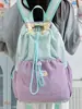 2025 Comercio Exterior Versátil Lindo Estilo Universitario Empalme Transfronterizo Dulce Casual Mochila Cordón Deportes Mochila Suave