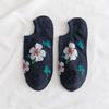 Meias novas florais retas 2025 para crianças, estilo ins, meias rasas com estampa de desenho animado, meias femininas estilo barco, atacado