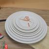 Plato para snacks autoservicio vajilla rápida tipo porcelana plato para hot pot plato redondo plato para saltear plato plano para arroz plato poco profundo ktv fábrica hierba de otoño