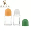Frasco Roller de Vidro Transparente 50ml em Estoque, Frasco Durável para Óleo Essencial, Frasco para Óleo de Massagem, Atacado