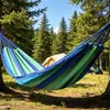 Columpio hamaca para exteriores para acampar en verano, hamaca de lona de colores del arcoíris, silla columpio para niños en exteriores en casa
