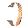Adecuado para Correa de Reloj Huawei Band 6, Pulsera de Acero Inoxidable Sólido de Tres Eslabones, Correa Metálica Universal para Honor Band 6/7