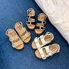Sandálias Birkenstock de Solado Grosso para Aumentar a Altura, Roupa de Verão para Usar por Cima, Fivela de Cinto Trançada Retrô, Sandálias Casuais de Praia