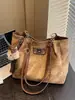 Bolsa de Gran Capacidad Yuezi para Mujer 2026 Primavera Nuevo Estilo Bolsa para Clase de Estudiante Universitario Moda Bolso Tote de Hombro para Viajes