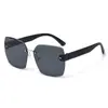 Nuevas Gafas de Sol de Estilo Europeo y Americano de Moda Sin Marco Degradado Ins para Hombres y Mujeres, Modernas Gafas de Sol con Protección UV400
