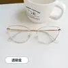 Superventas transfronterizo ojo de gato metal estampado de leopardo té frío moda retro fotocromático luz azul anti-gafas planas de moda