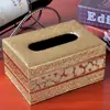 Caja de Pañuelos Estilo Europeo para Sala de Estar, Portaservilletas de Lujo Ligero para Hogar y Hotel, Caja de Almacenamiento de Madera, Caja de Pañuelos para Coche