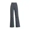 Nuevos pantalones de cuadros acampanados, elegantes y versátiles para mujer, moda otoño 2026, cintura alta elástica, pantalones casuales que adelgazan y estilizan la figura
