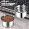 Pote de Cachorro de Aço Inoxidável Tigela para Cachorro Anti-tombo Pote Suspenso para Cachorro Grande Tigela de Beber Pote para Gato Gaiola Fixa Tigela para Pet