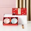 Juego de Cuencos de Cerámica y Palillos Vajilla y Platos Caja de Regalo Regalos Pequeños Prácticos Japoneses Regalos para Evento de Apertura para Clientes