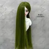 Peluca Lucy BJD pelo en bruto flequillo liso se puede modificar pelo de mano puede ser pelo rizado hacer modelado peluca de seda suave