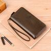 Porta-Cartões Slot Múltiplo Grande Capacidade Bolsa de Pulso Retrô Bolsa de Mão Clutch 9030