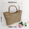 Fabricantes de origen tejido de algas marinas a mano bolso de regalo recuerdo de boda Bolsa de dulces tejido de paja cesta de flores portátil adornos de pared