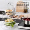 Estante de Almacenamiento para Compartimento Interno de Refrigerador de Acero Inoxidable para Uso Doméstico, Estante de Almacenamiento para Preparación de Alimentos y Separación de Sobras, Estante Multicapa para Congelador