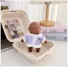 Natasha 14cm Boneca Pequena Preta Roupas Celebridade da Internet Item Quente Roupas para Boneca Alívio de Estresse Conjunto de Roupa Natasha com Xale