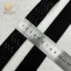 Banda elástica de goma transparente curva ancha de 3 cm, onda, silicona antideslizante, cincha elástica, accesorios para ropa deportiva de exterior