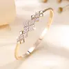 1 Pulsera Moda Diamante Pulsera Completa de Circonita para Mujer Sensación de Alta Gama Temperamento Versátil Lujo Ligero Pulsera de Comercio Exterior Transfronterizo Al por Mayor