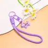 Lanyard chaveiro de pônei em formato de coração de desenho animado colorido, fivela de porta criativa, decoração versátil para mochila, presente para melhor amigo, enfeite para pendurar