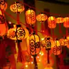 Luces de Cadena para Año Nuevo 2026 con Carácter Chino Tradicional "" Linternas Rojas, Luces de Atmósfera para Festival de Primavera, Luces de Cadena Decorativas para Jardín Exterior del Año del Caballo