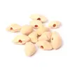 Campainha de flor preta indonésia, cardamomo e campainha de bambu natural casca de fruta DIY kit de material de sino de vento, pingente de sino de mão