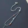 Lanyard de Cuerda Hecho a Mano de Alta Gama Cuerda de Lanyard Collar Ajustable Lanyard de Jade Hetian