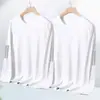 Camiseta de manga larga para hombre, nueva colección primavera/otoño 2026, capa base elástica, top de cuello redondo, versátil y moderno