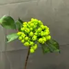 Fruta Simulada Cereza Fruta Rama Corta Fruta Navideña Rama Única Jugo de Baya Decoración de Arreglo Floral Accesorios Arándano Baya Biónica
